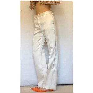 White Satin Trousers
